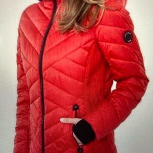 NWT Nautica red water resistant coat XL women
